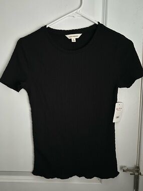 Lucky Brand textured short sleeve top